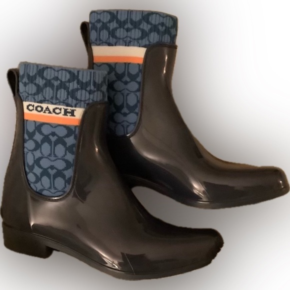 NWT Coach Rain Boots - Picture 1 of 5